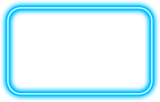Blue Glow Rectangle Frame